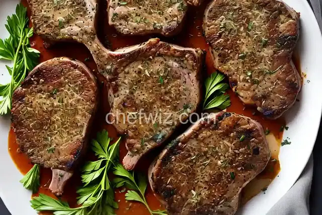 Garlic and Herb Crusted Lamb Chops