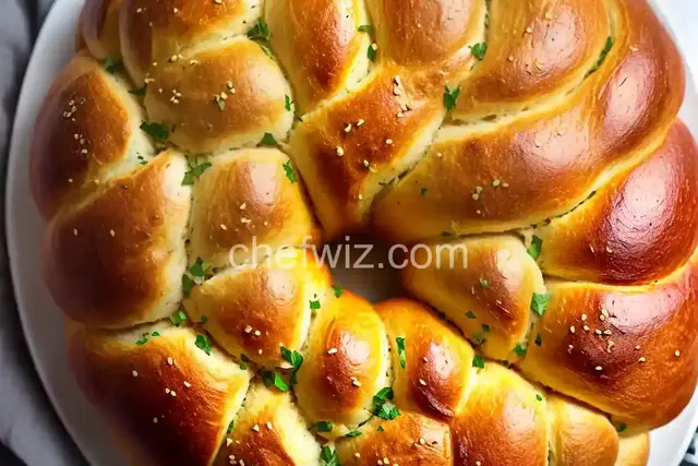 Garlic and Onion Challah Bread