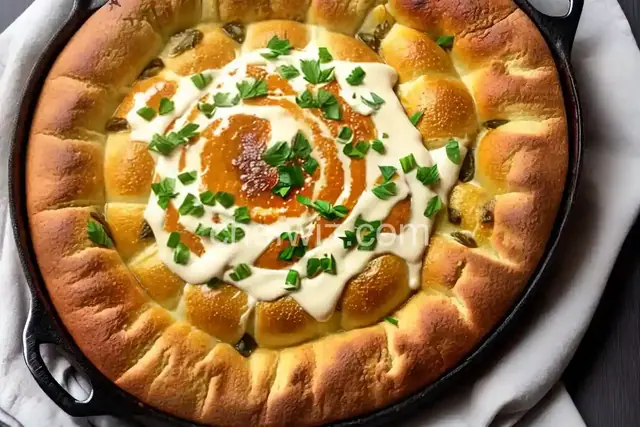 Garlicky Baked Brie