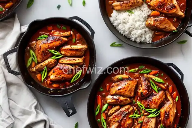 Garlicky Bourbon Chicken