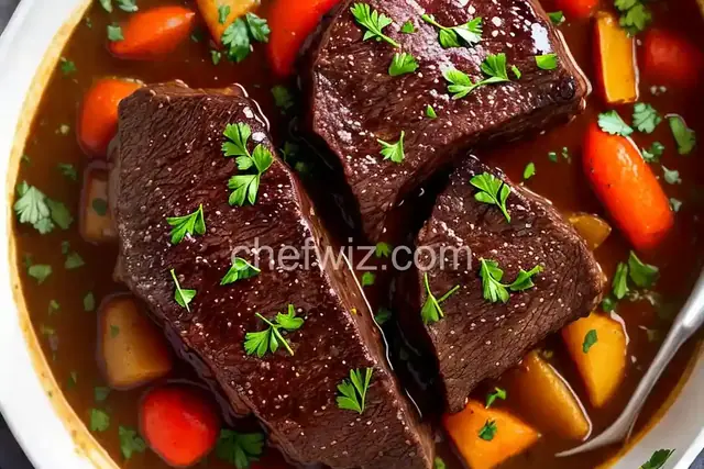 Garlicky Braised Beef Shanks