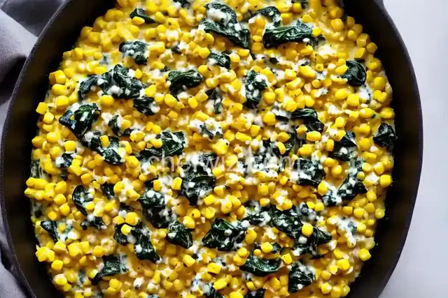 Garlicky Creamed Corn and Spinach