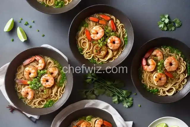 Garlicky Shrimp Ramen