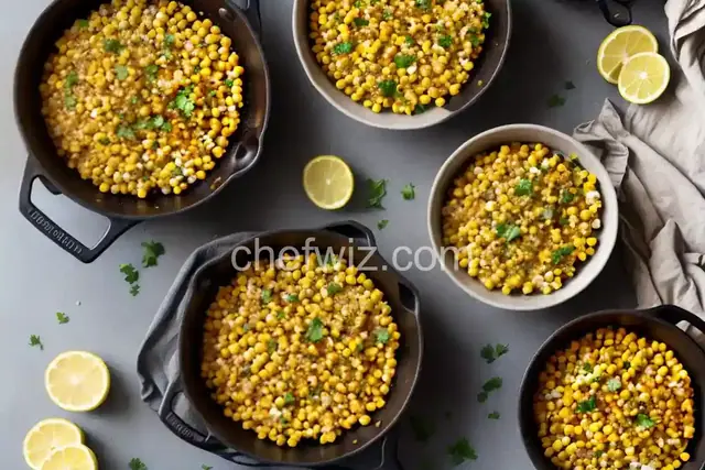Garlicky Smashed Chickpeas With Corn