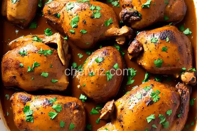 Garlicky Smothered Cornish Hens