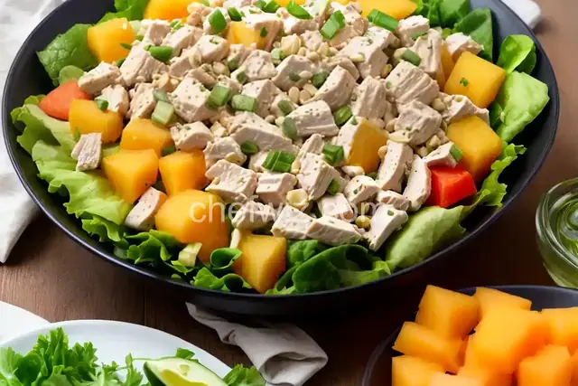 Gee-Gee's Chicken Salad with Cantaloupe
