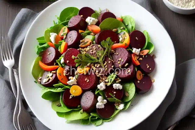 German Beet Salad with Caraway Seeds