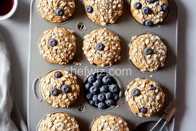 Get-Up-and-Go Muffins with Greek Yogurt, Oatmeal, and Blueberries