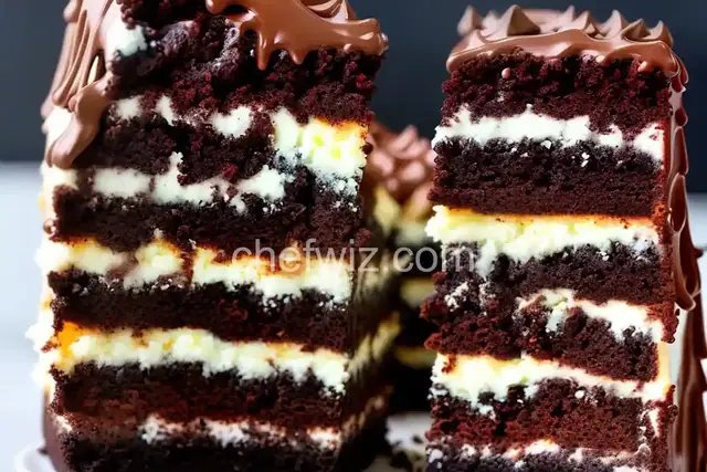Ghirardelli Ombre Brownie Cake