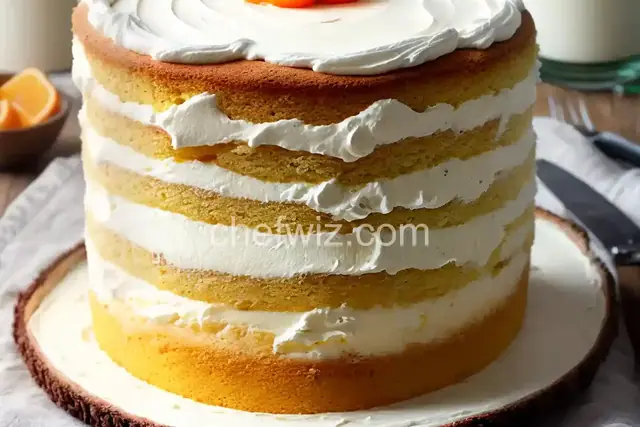 Giant Creamsicle Cake
