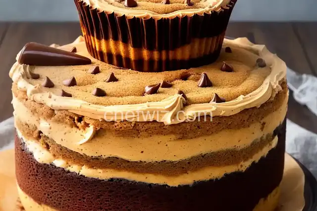 Giant Peanut Butter Cup Cake
