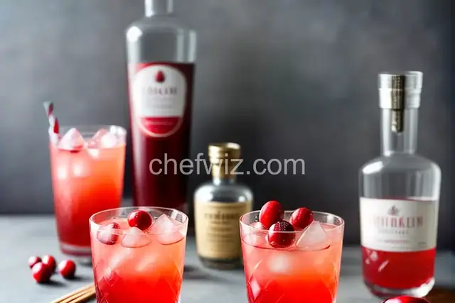 Ginger Cranberry Cocktail (Frozen Vodka or Gin)
