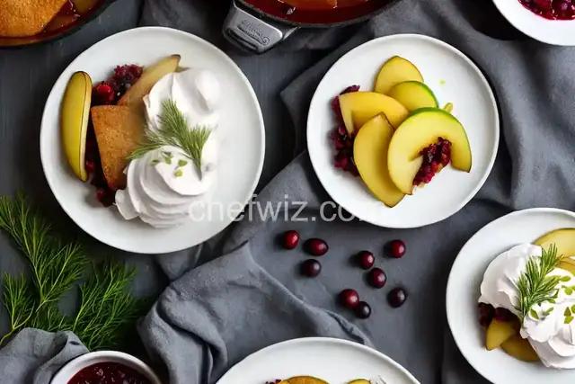 Ginger Pear Cranberry Sauce