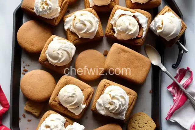 Gingerbread-Spiced Ice Cream Sandwiches
