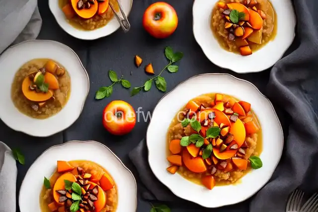 Gingered Apple-Persimmon Compote