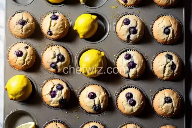 Glazed Lemon Blueberry Muffins