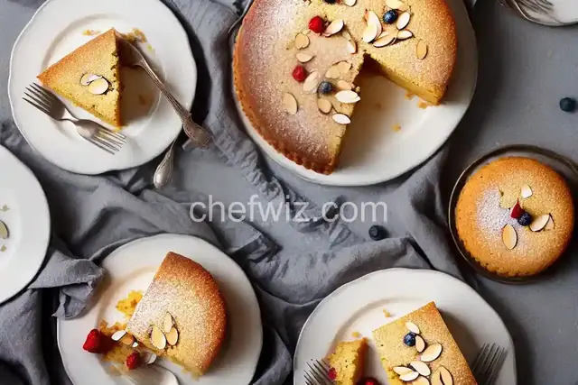 Gluten-Free Almond Cake with Berries on Top