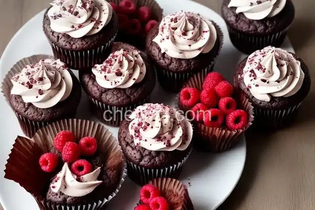 Gluten-Free Chocolate Raspberry Cupcakes