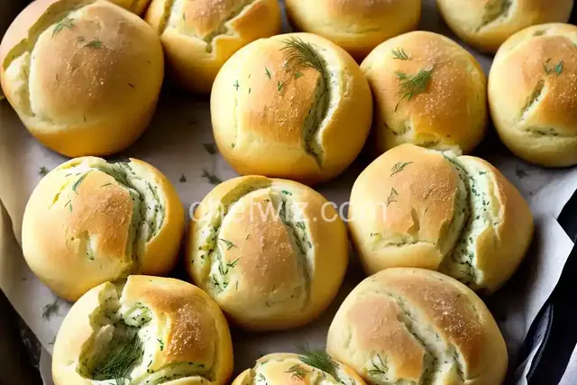 Gluten Free Garlic Dill Dinner Rolls