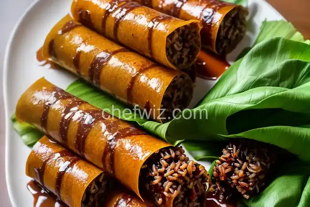 Glutinous Rice and Chinese Sausage Wrapped in Banana Leaves Recipe