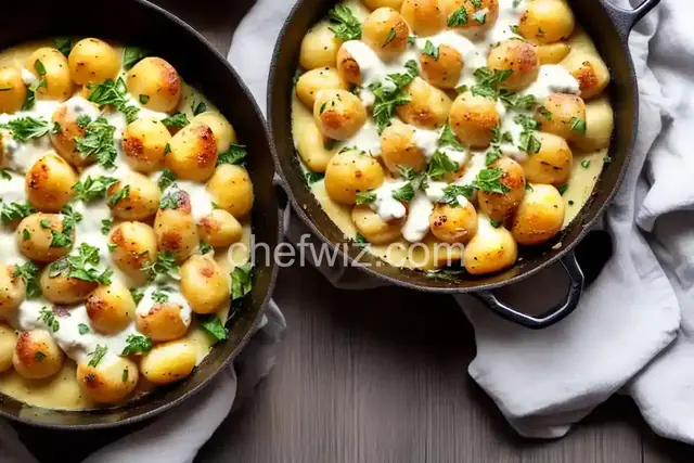 Gnocchi Alla Bava (Potato Gnocchi With Fontina Cheese Sauce) Recipe