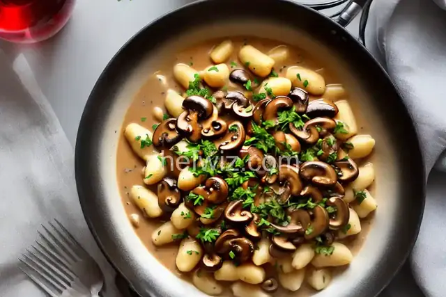 Gnocchi with Mushroom Sauce