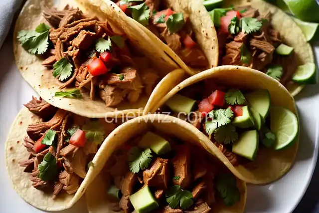 Goat Birria Tacos With Cucumber Pico de Gallo