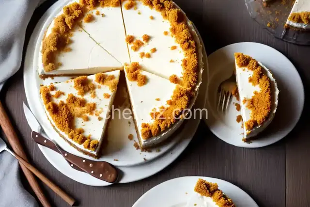 Goat Cheese Cheesecake with Spiced Wafer Crust