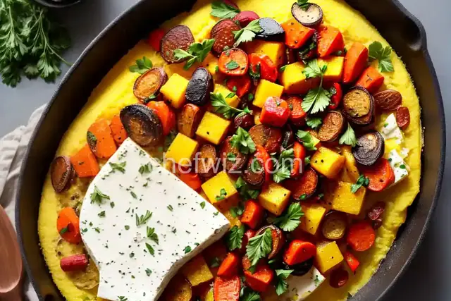 Goat Cheese Polenta with Roasted Vegetables