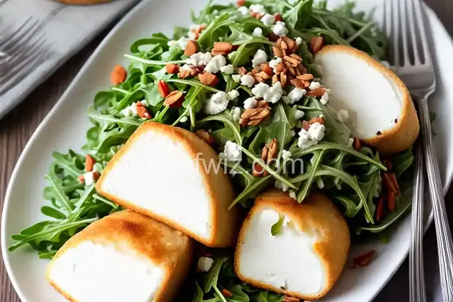 Goat Cheese and Arugula over Penne