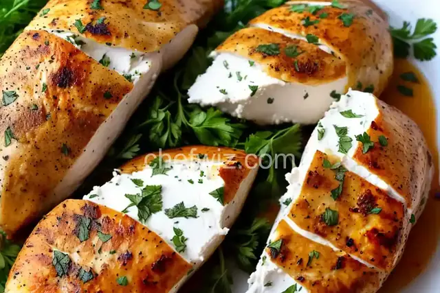 Goat Cheese and Herb Stuffed Chicken Breasts