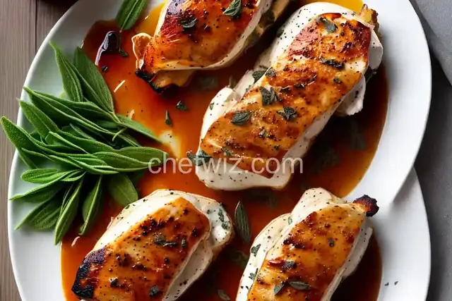 Goat Cheese and Sun-Dried Tomato Stuffed Chicken Thighs with Sage Brown Butter Sauce
