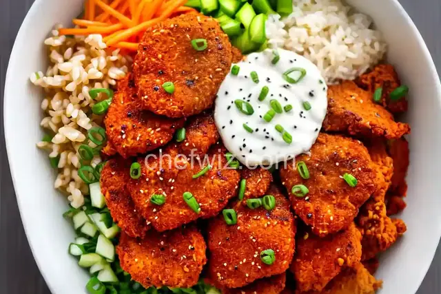 Gochujang-Ranch Crispy Chicken Bowl