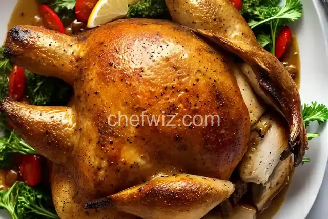 Golden Oven-Roasted Capon