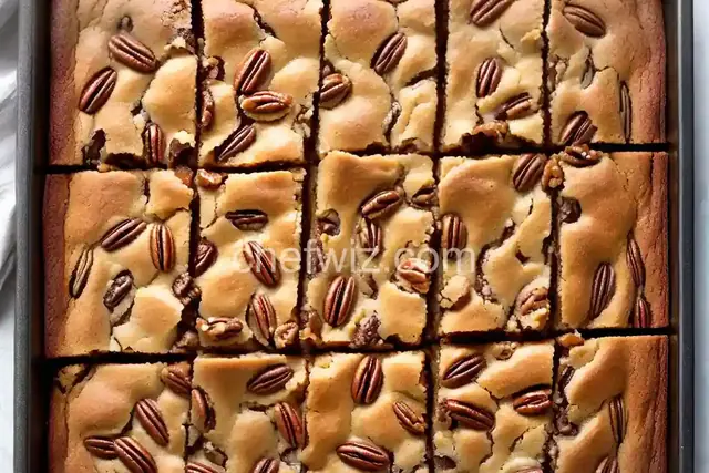 Gooey Brown Butter Blondies with Pecans