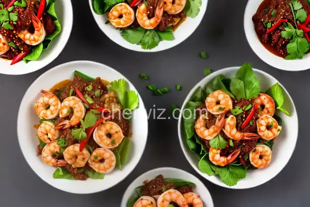 Goong Pad Nam Prik Pao (Thai Stir-Fried Shrimp With Chile Jam)