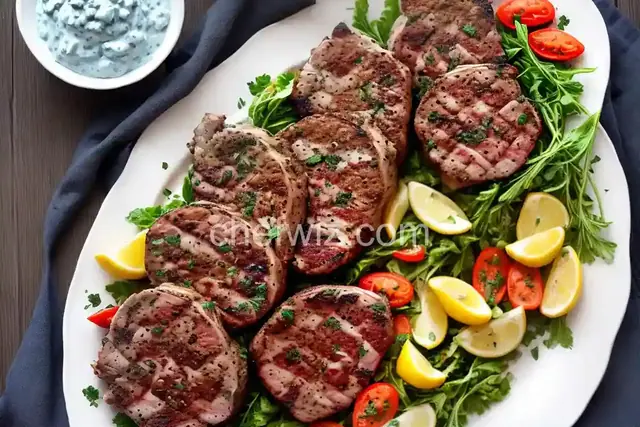 Gorgonzola Crusted Grilled Lamb Chops