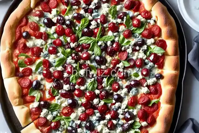 Gorgonzola and Grape Pizza
