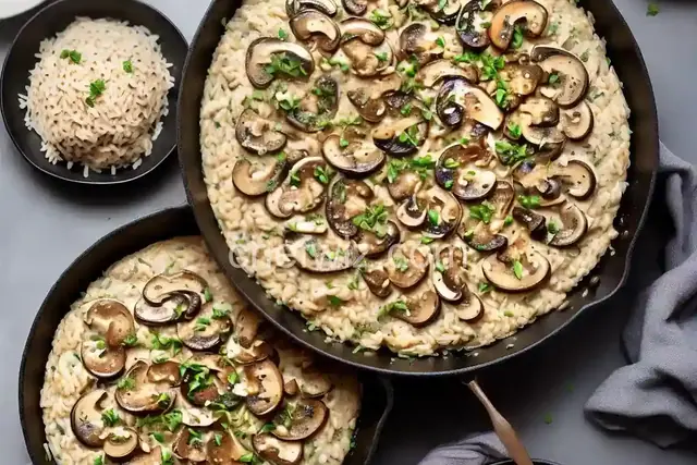 Gorgonzola and Porcini Mushroom Risotto