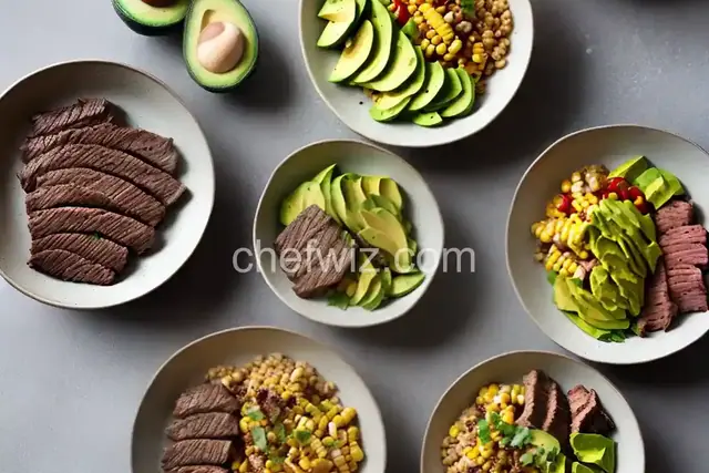 Grain Bowls with Grilled Corn, Steak, and Avocado