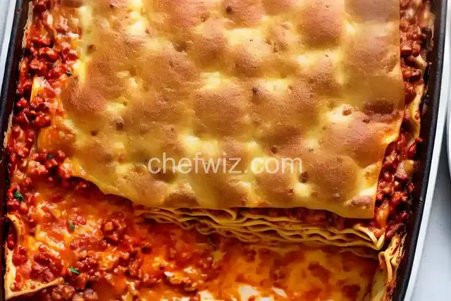 Grammy's Overnight Lasagna