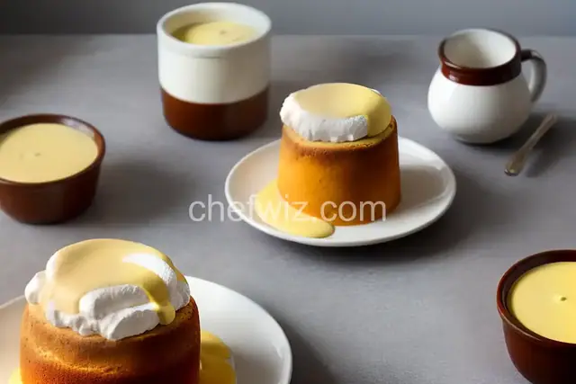 Grand Marnier Souffles with Crème Anglaise