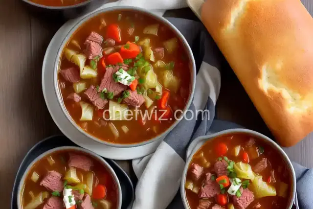 Grandma's Canned Corned Beef and Cabbage Soup