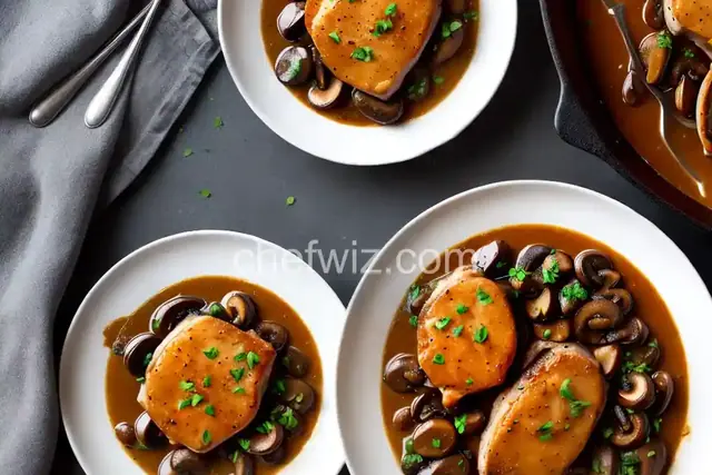Grandma's Pork Chops in Mushroom Gravy