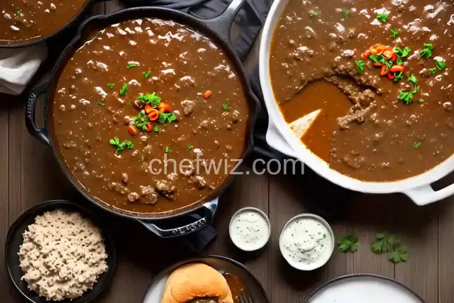Grandma's Salisbury Steaks and Gravy