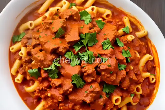 Great Goulash: Ground Turkey Paprikash and Macaroni