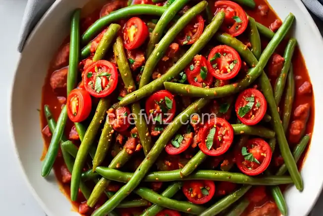 Grecian Green Beans in Tomato Sauce