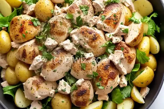 Greek Chicken Potato Salad