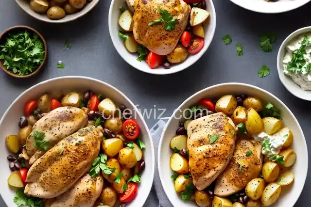 Greek Chicken and Potato Bowl