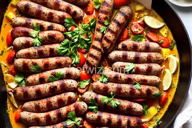 Greek-Inspired Grilled Turkey Sausage Brats